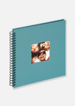 Walther Fun Spiral bound album Turqouise - 30x30 cm (50 Black pages / 25 sheets)