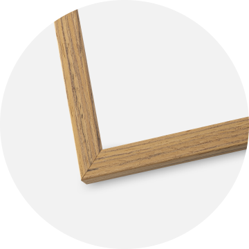 Ram med passepartou Frame Edsbyn Teak 60x60 cm - Picture Mount White 45x45 cm