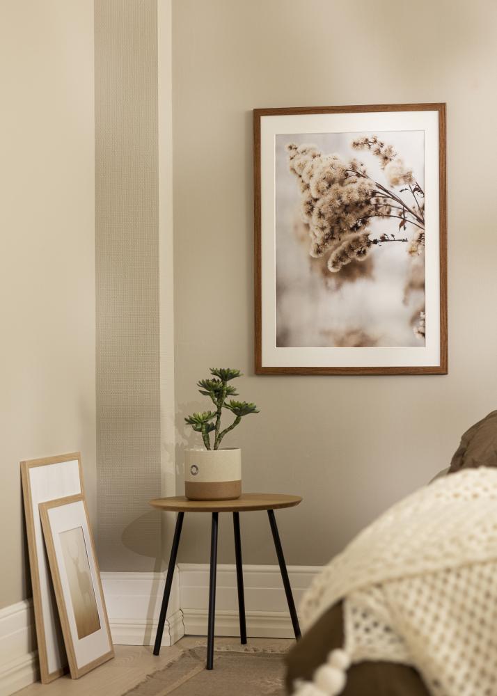 Ram med passepartou Frame Stilren Warm Brown 70x100 cm - Picture Mount White 24x36 inches