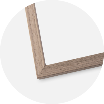 Ram med passepartou Frame Edsbyn Light Walnut 45x60 cm - Picture Mount White 35x50 cm