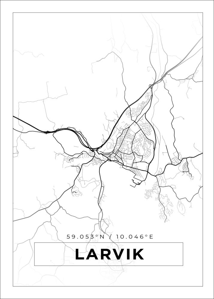 Bildverkstad Map - Lavrik - White Poster