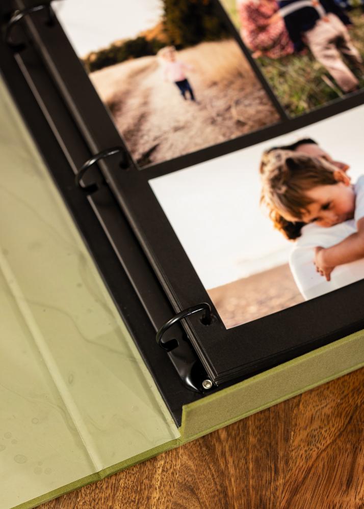 KAILA KAILA XOXO Olive - Coffee Table Photo Album (60 Black Pages)