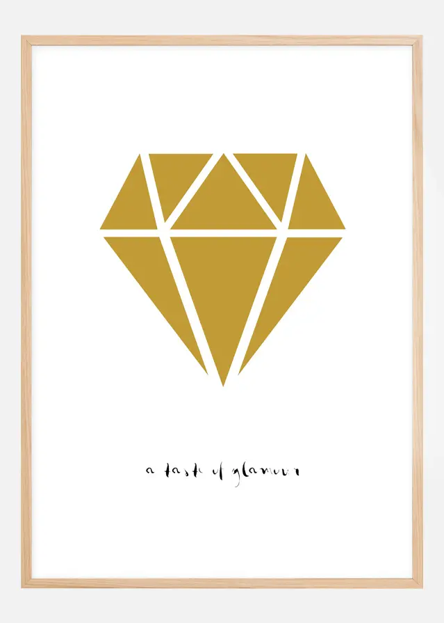 Bildverkstad Diamond - Gold Poster