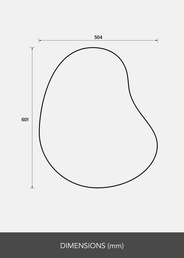 BGA Mirror Cashew 50x60 cm