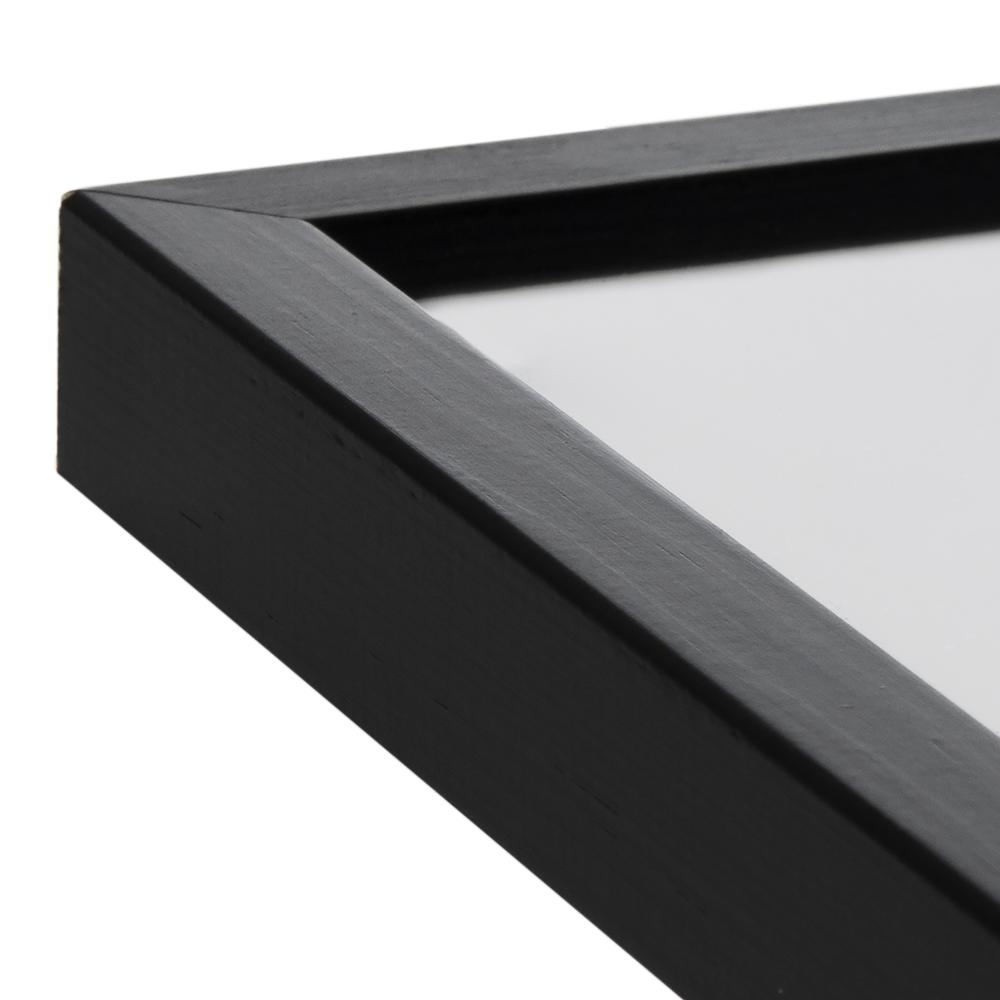 Ram med passepartou Frame Oslo Black 60x80 cm - Picture Mount Black 50x65 cm