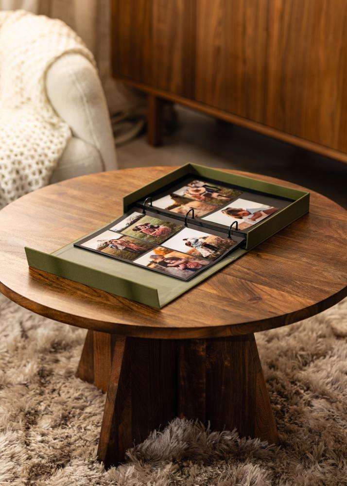 KAILA KAILA XOXO Olive - Coffee Table Photo Album (60 Black Pages)