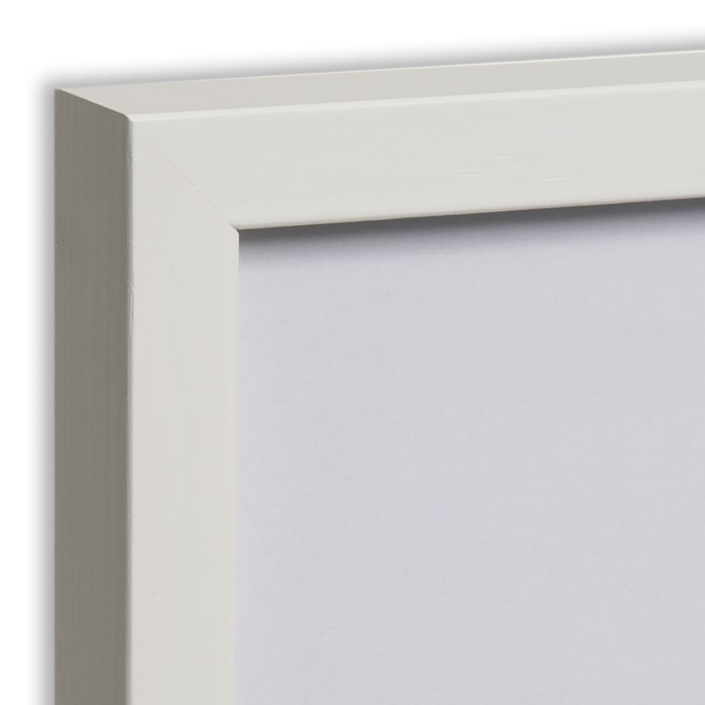 Ram med passepartou Frame Oslo White 60x80 cm - Picture Mount Black 50x60 cm