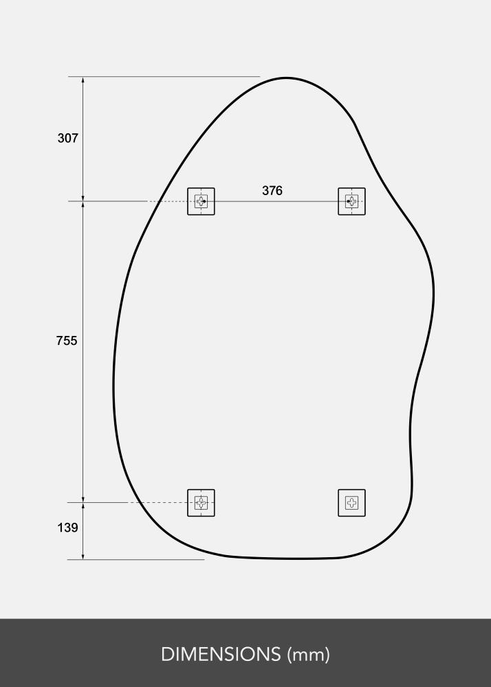 BGA Mirror Perspective 80x120 cm