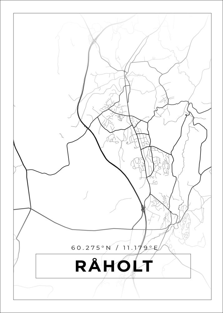 Bildverkstad Map - Råholt - White Poster