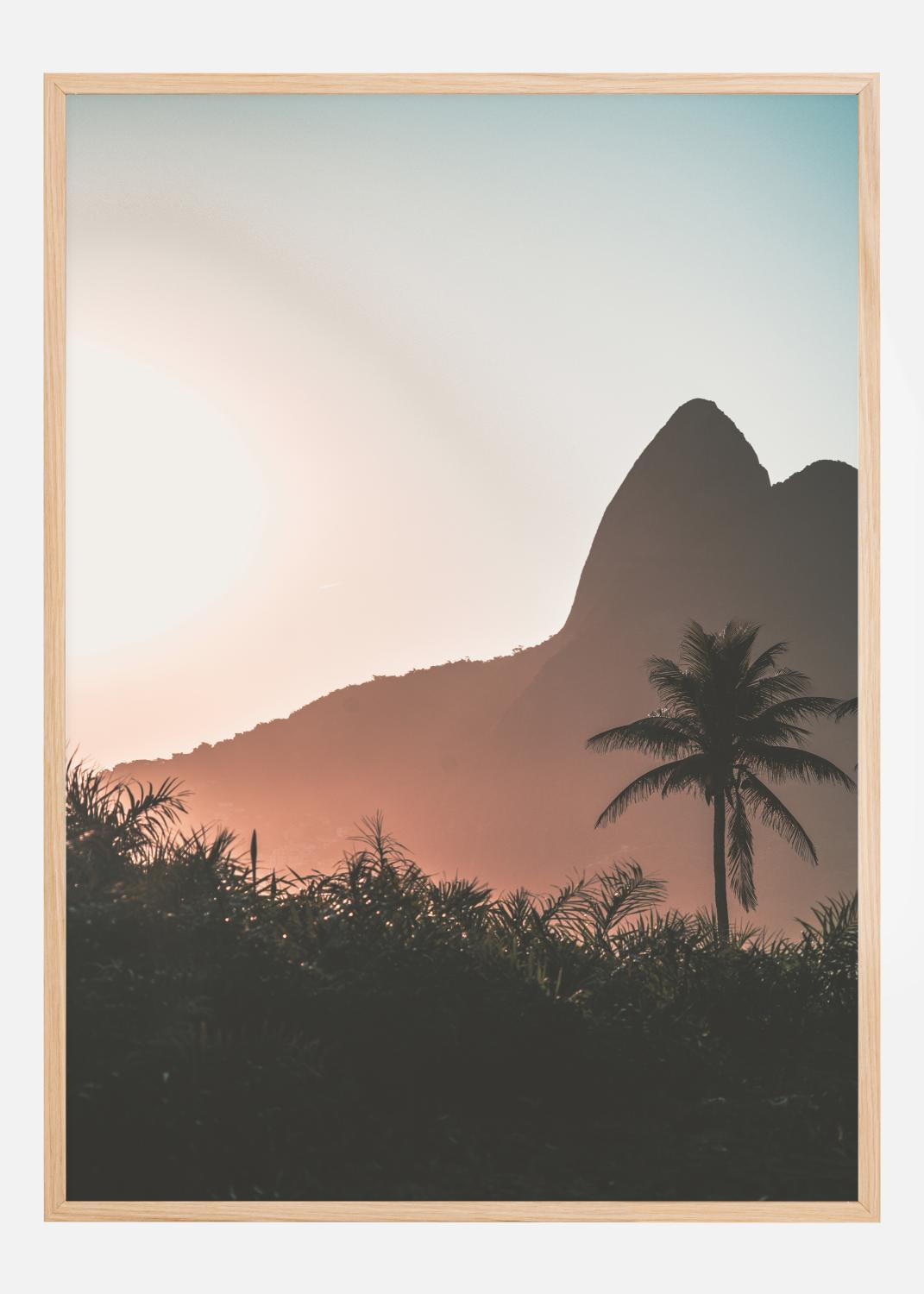 Product Image for Mountain Sunset Poster (21x29.7 cm (A4))