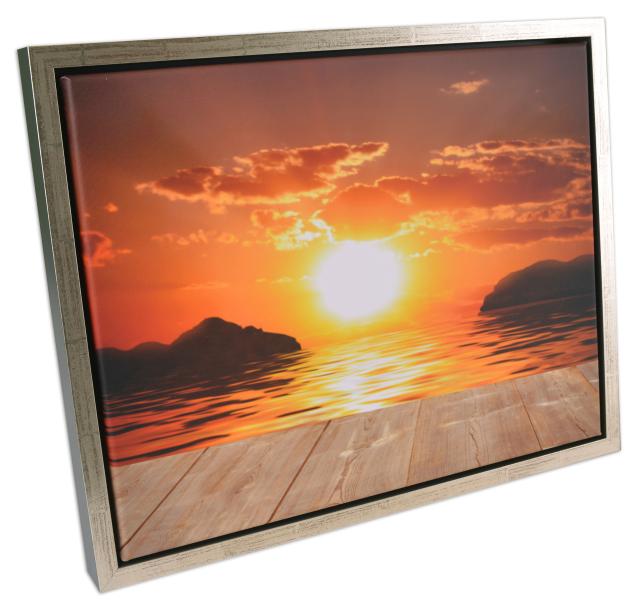 Ramverkstad Kungsgården Canvas picture frame Dark Grey/Silver - Custom Size