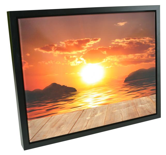 Ramverkstad Kungsgården Canvas picture frame Black - Custom Size