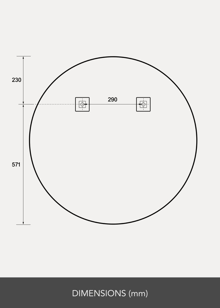 BGA Mirror Ring LED 80 cm Ø