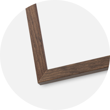 Ram med passepartou Frame Galant Walnut 40x40 cm - Picture Mount White 10x10 inches