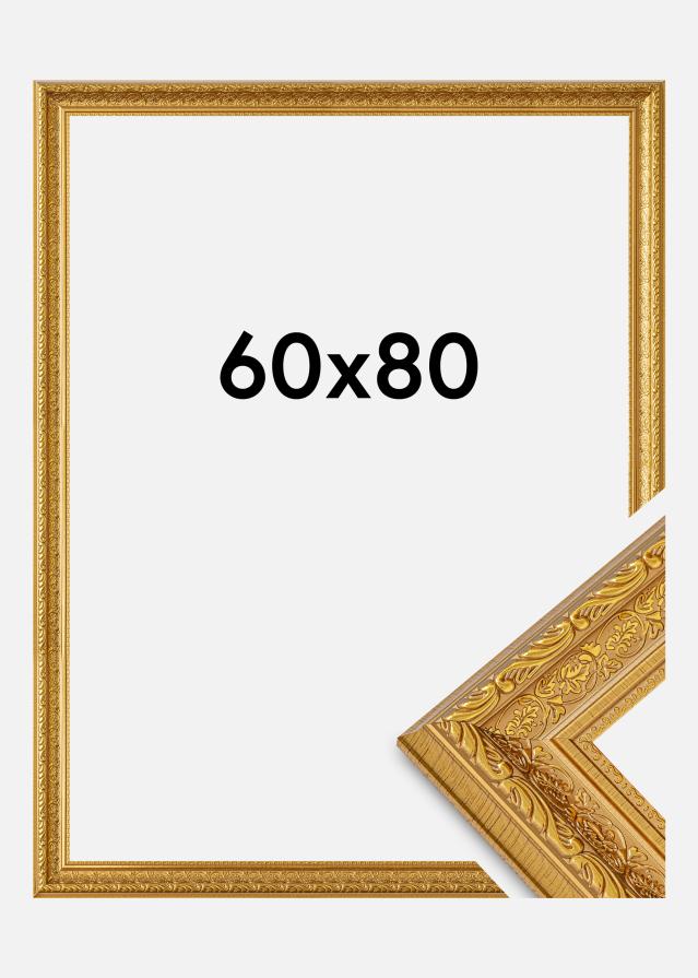 BGA Frame Ornate Acrylic Glass Gold 60x80 cm