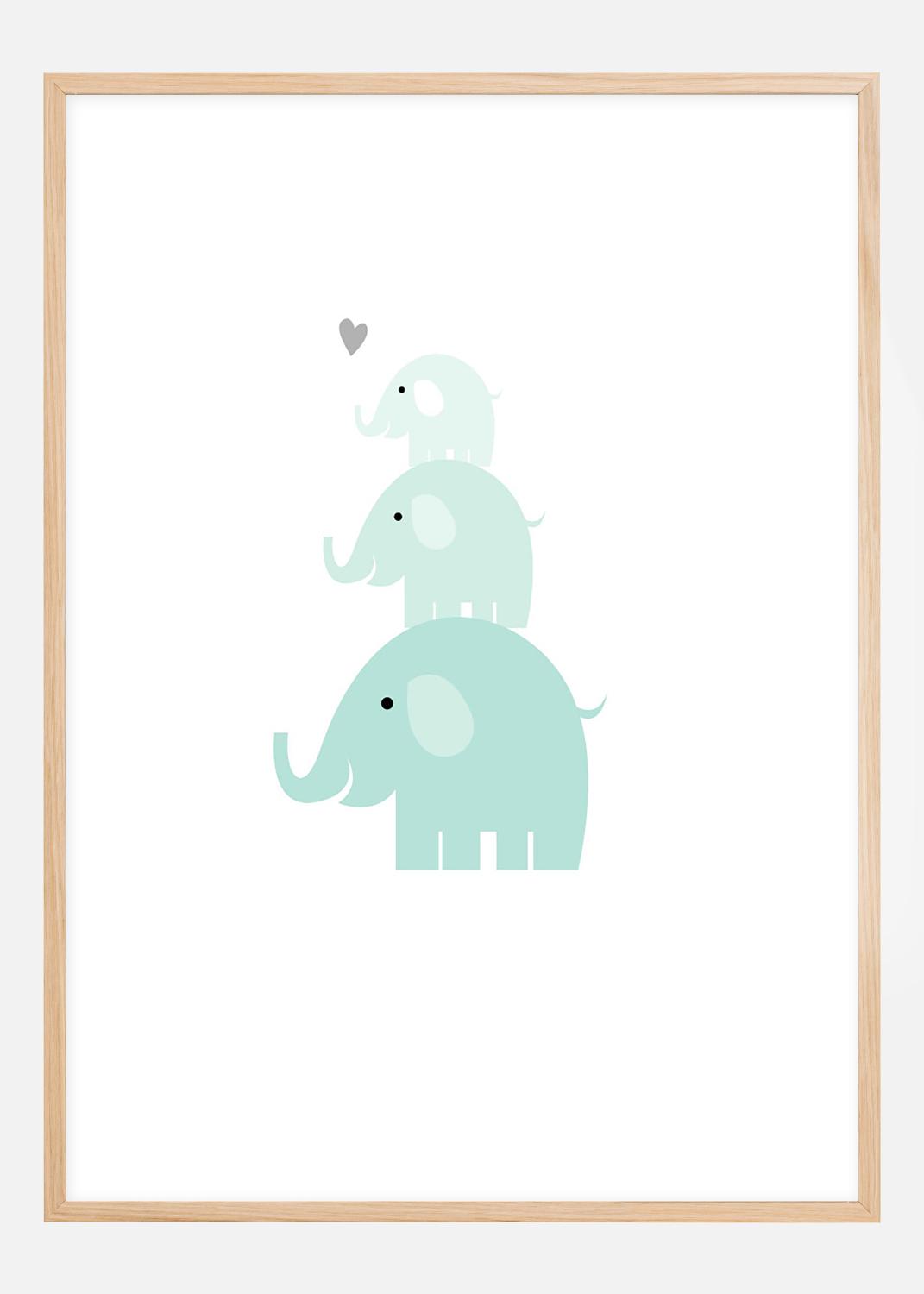 Product Image for Elephant Triss - Ice blue Poster (30x40 cm)