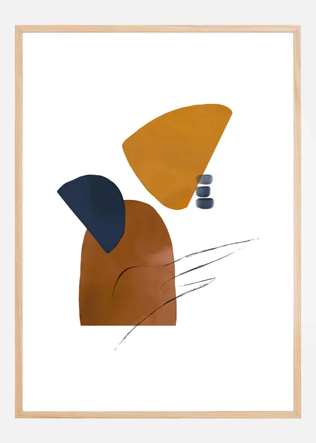 Bildverkstad Abstract Shapes I Poster