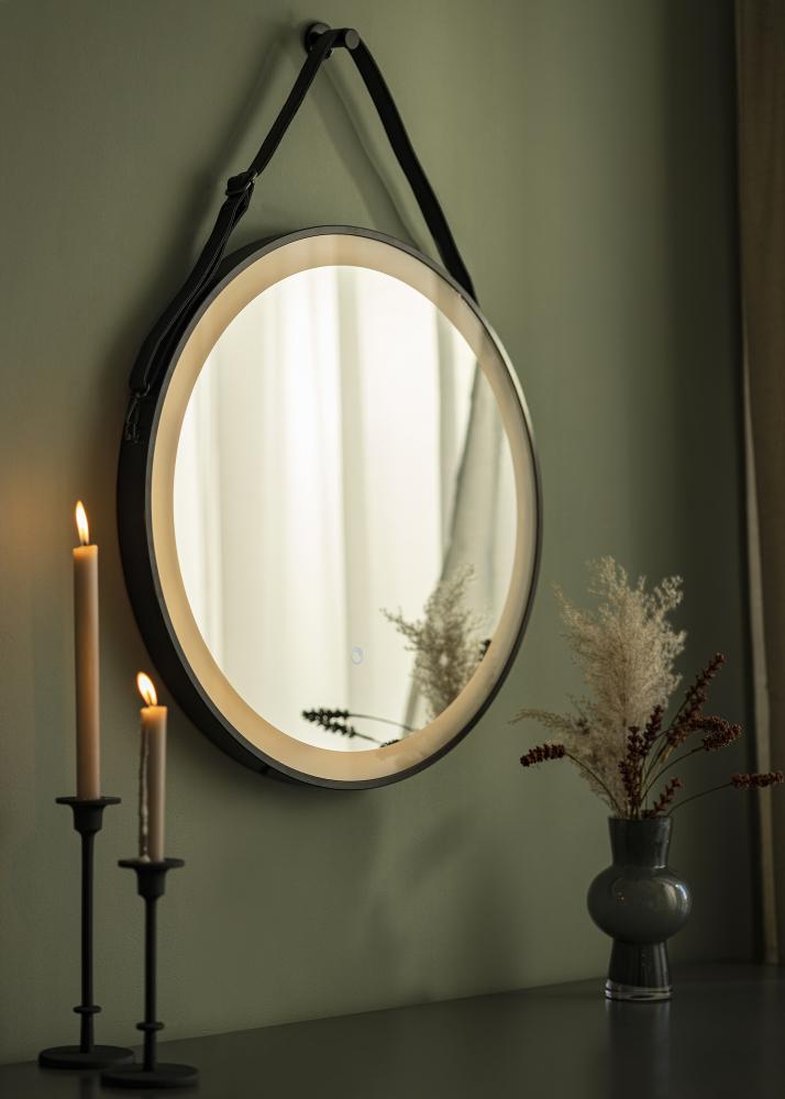 KAILA KAILA Mirror Black LED 60 cm Ø