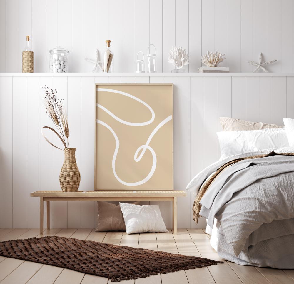 Bildverkstad Beige Lines II Poster