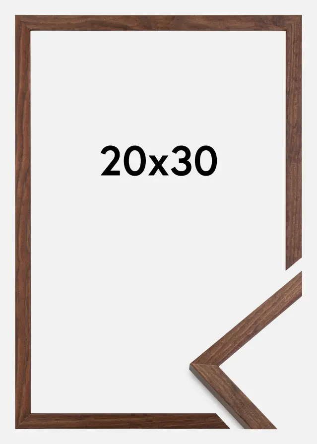 Estancia Frame Galant Acrylic glass Walnut 20x30 cm