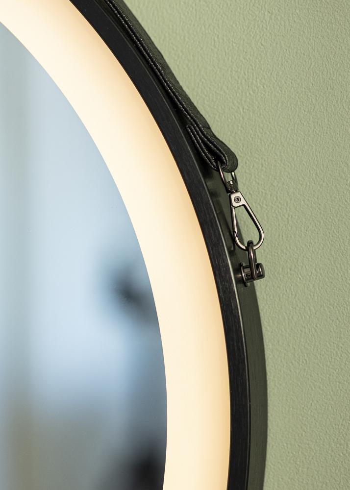 KAILA KAILA Mirror Black LED 60 cm Ø