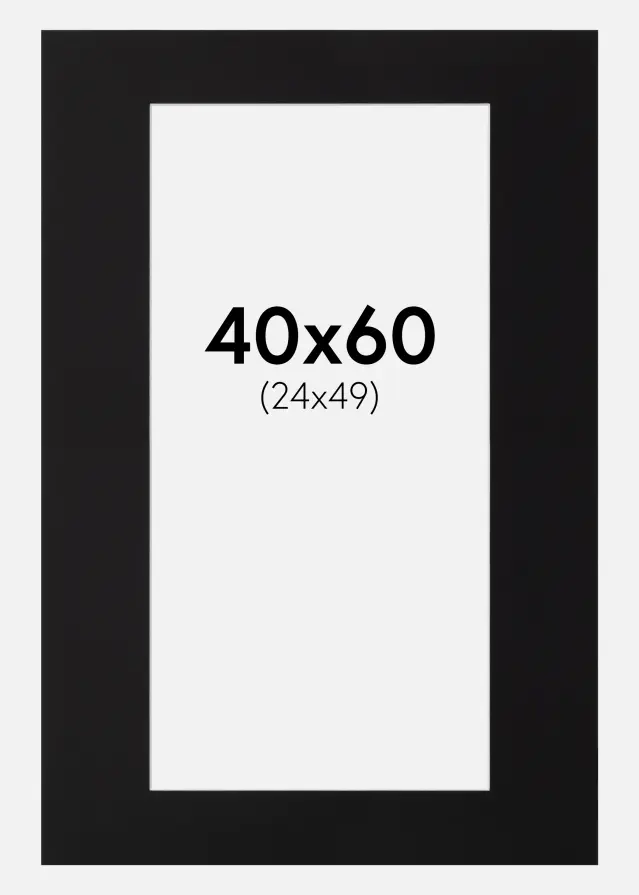 Artlink Mount Black Standard (White Core) 40x60 (24x49)