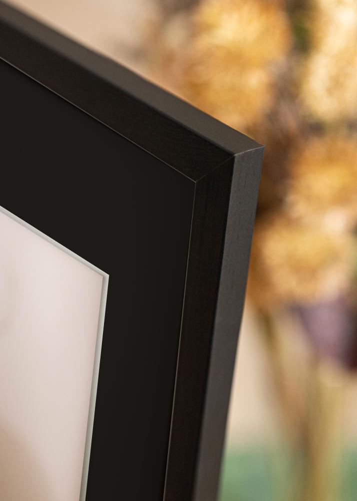 Ram med passepartou Frame Stilren Black 45x60 cm - Picture Mount Black 35x50 cm