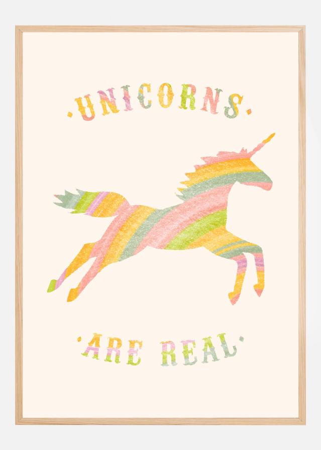 Bildverkstad Unicorns Are Real Poster