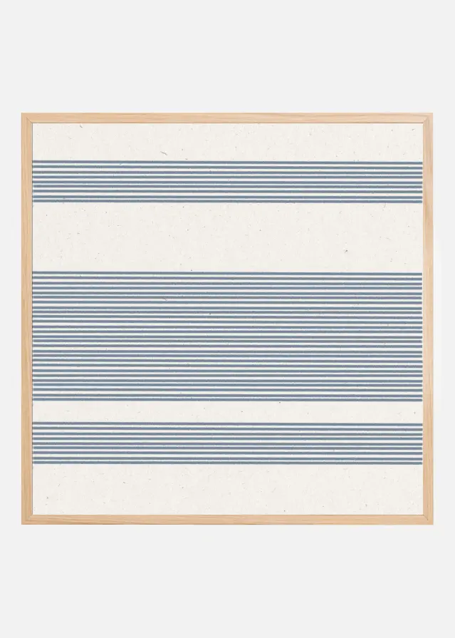 Bildverkstad Simple Blue Lines Pattern Poster