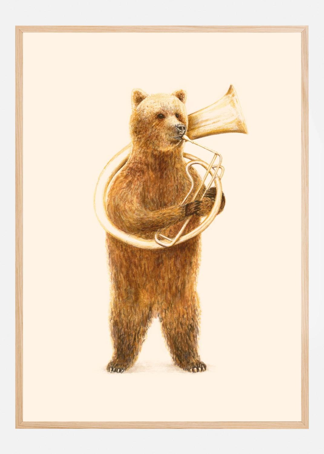 Product Image for The Bear and His Helicon Poster (21x29.7 cm (A4))