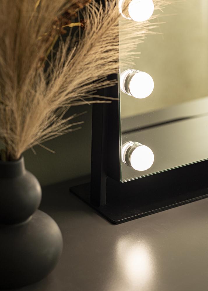 KAILA KAILA Make-up Mirror Soft Corner LED Black 60x52 cm