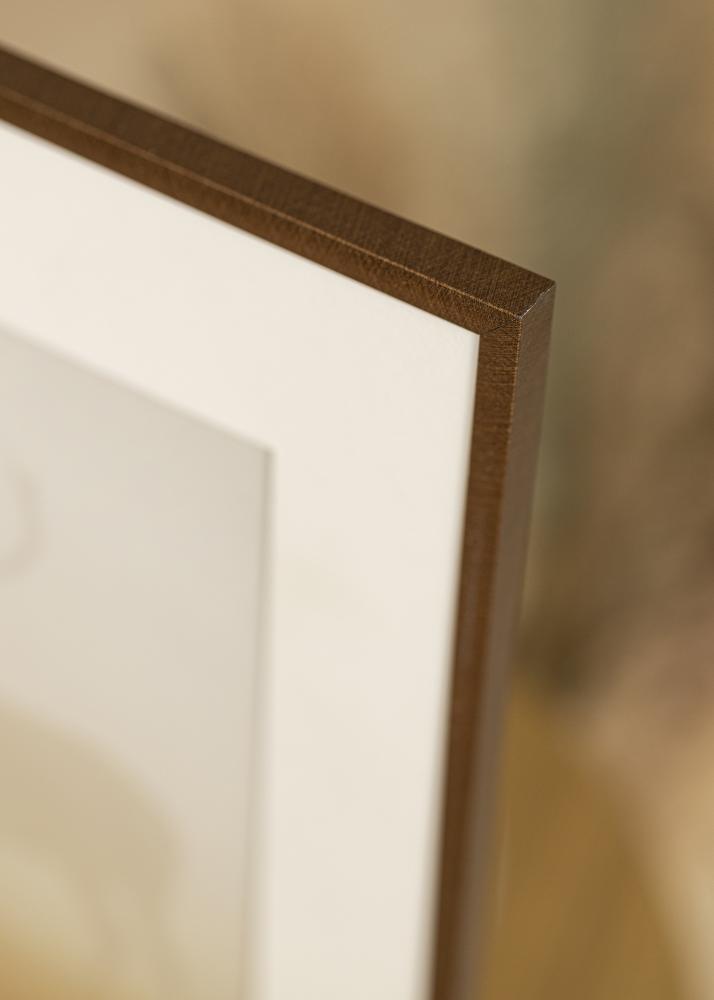 Ram med passepartou Frame New Lifestyle Bronze 60x80 cm - Picture Mount White 50x70 cm