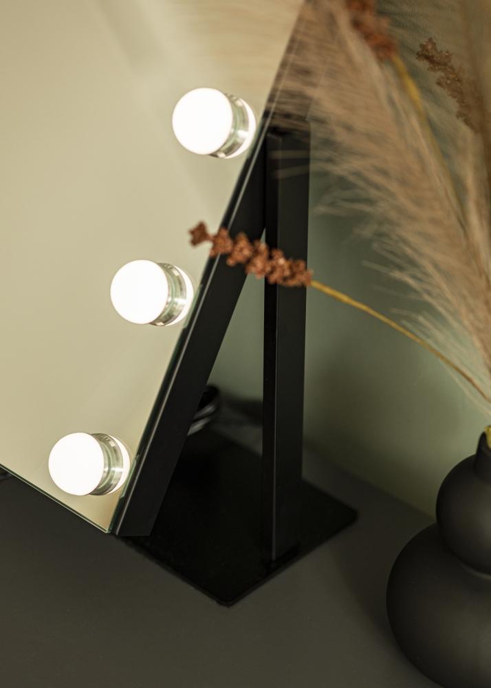 KAILA KAILA Make-up Mirror Soft Corner LED Black 60x52 cm