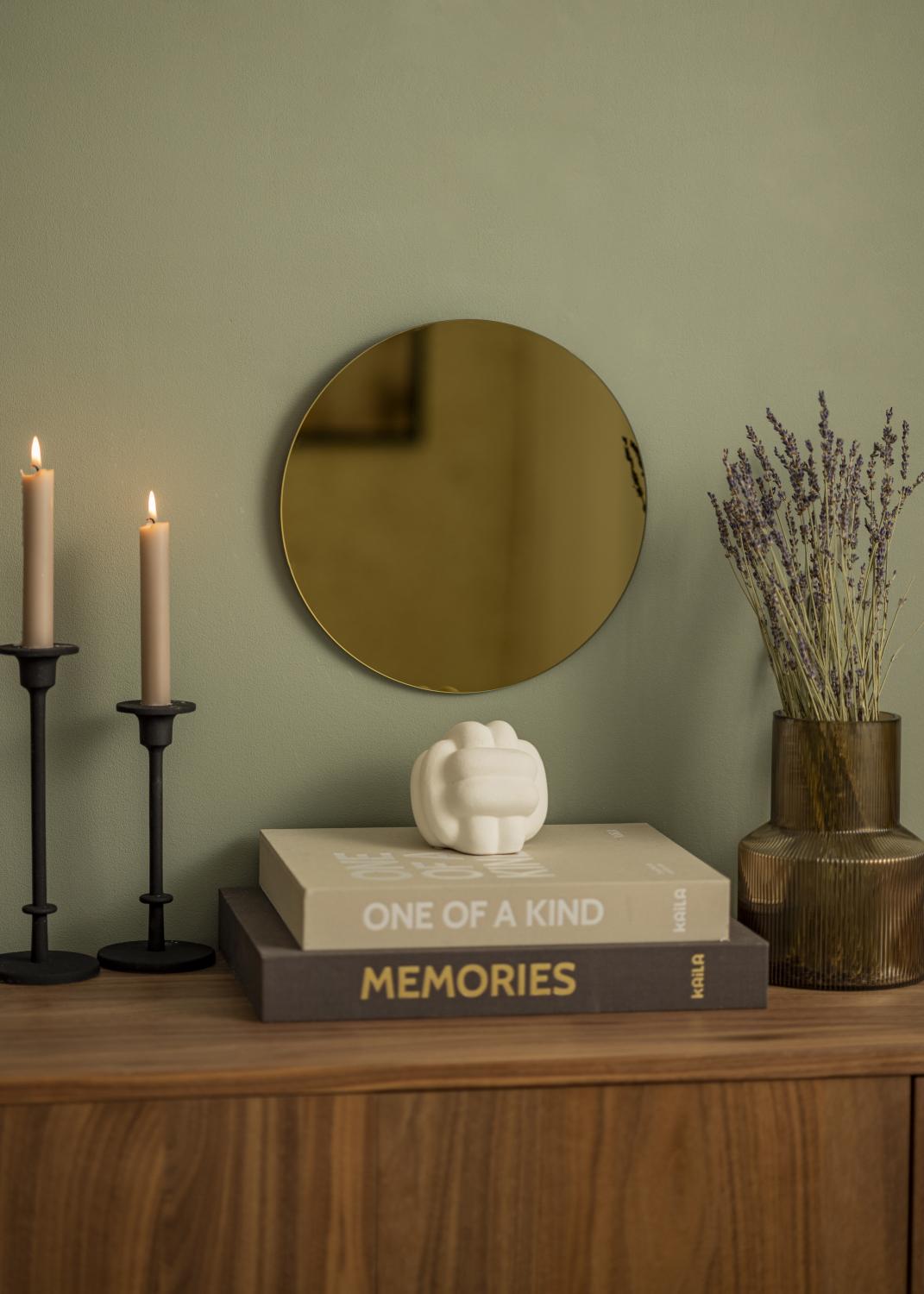 Product Image for KAILA Round Mirror Gold 30 cm Ø