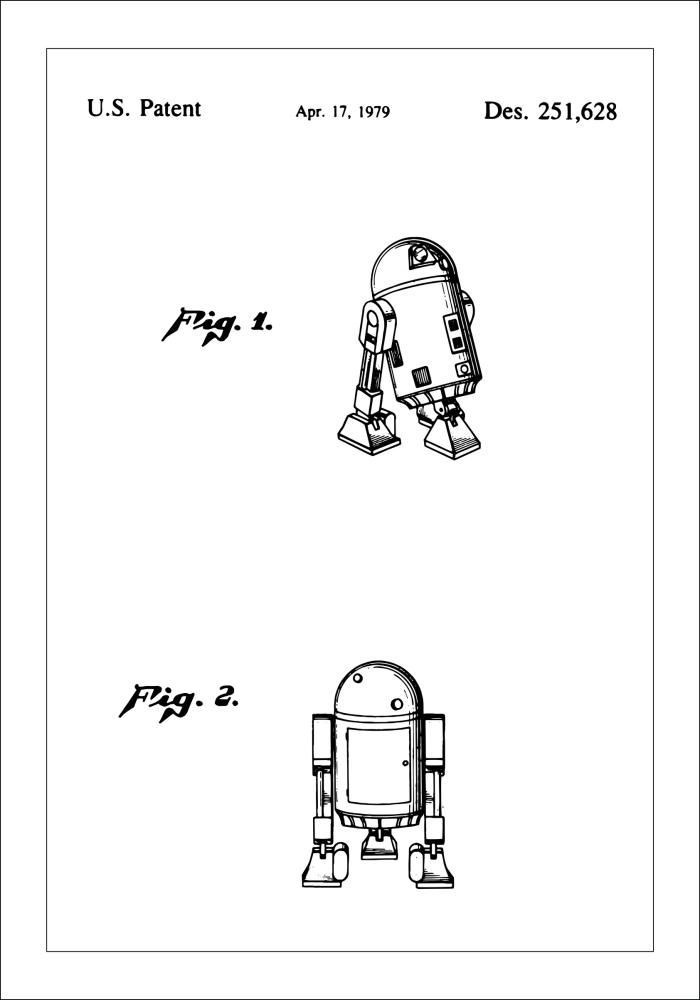 Bildverkstad Patent drawing - Star Wars - R2-D2 Poster