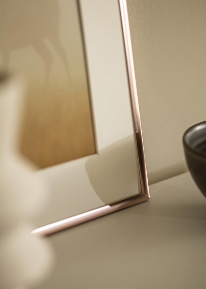 Ram med passepartou Frame Scandi Rose Gold 30x40 cm - Picture Mount White 8x12 inches