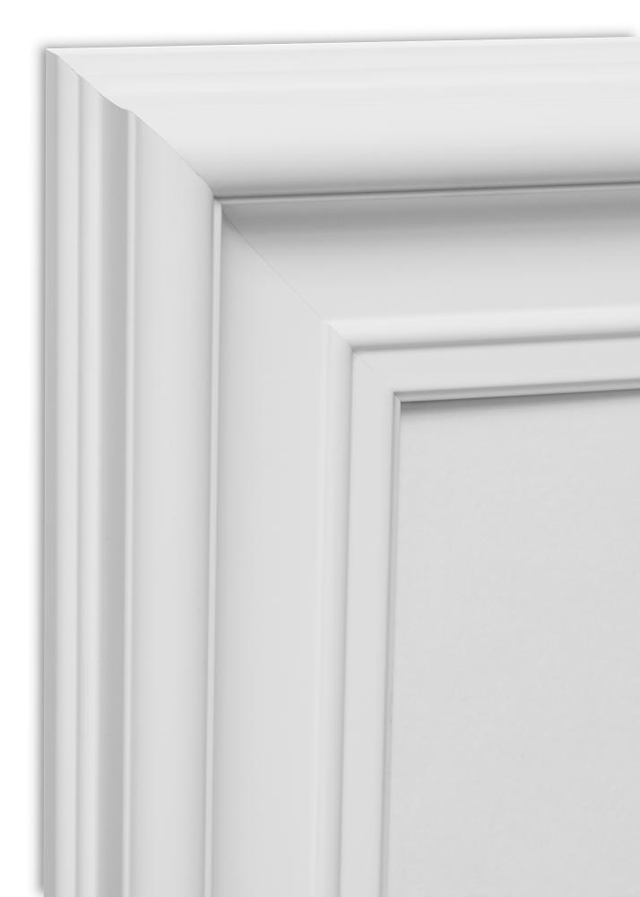 Ram med passepartou Frame Mora Premium White 50x70 cm - Picture Mount White 42x59.4 cm (A2)