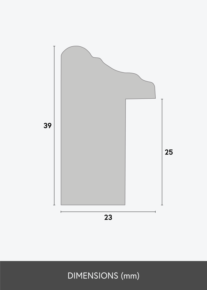 Ramverkstad Mirror Loki Gold - Custom measurements