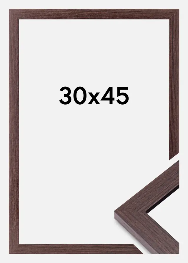 BGA Frame Deco Acrylic Glass Walnut 30x45 cm