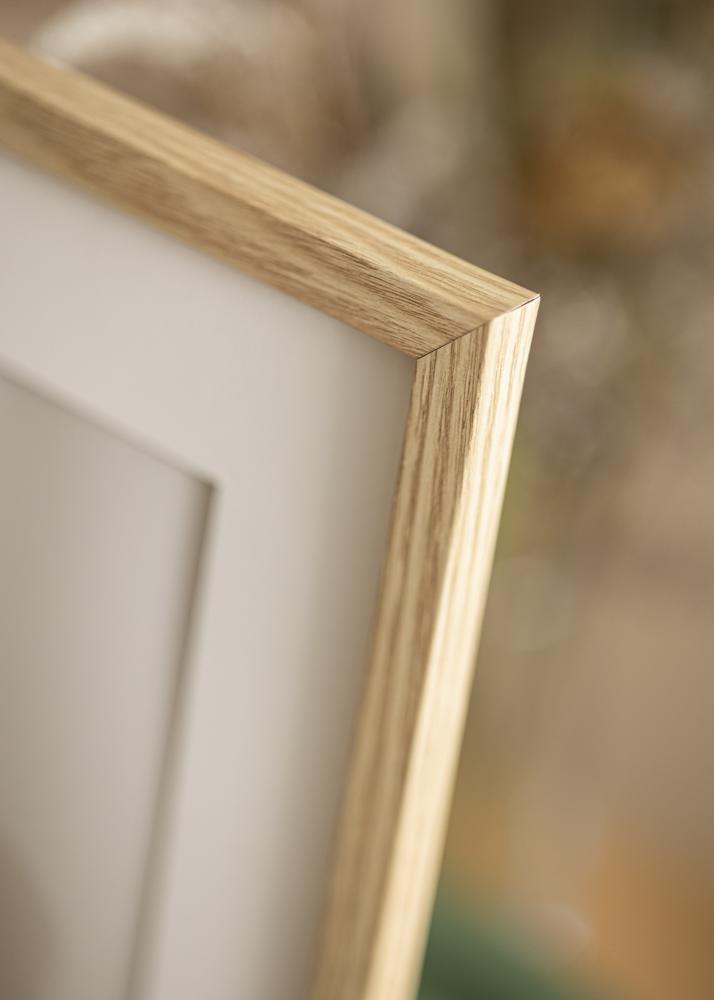 Ram med passepartou Frame Trendy Oak 40x60 cm - Picture Mount White 32.9x48.3 cm