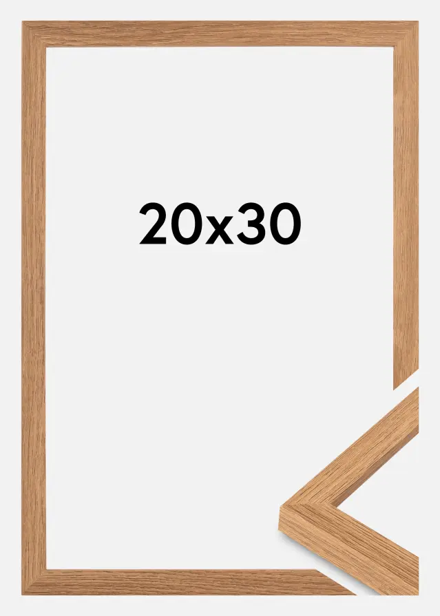 BGA Frame Modern Acrylic Glass Teak 20x30cm