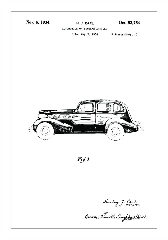 Bildverkstad Patent drawing - LaSalle III Poster