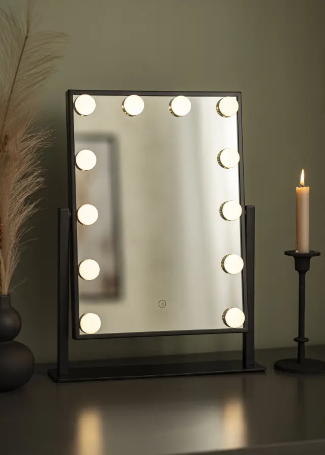 KAILA KAILA Make-up mirror I Black - 36x47 cm