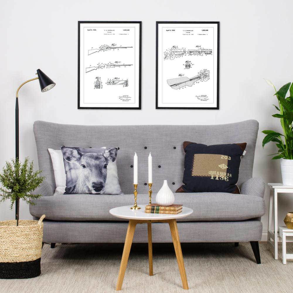 Bildverkstad Patent drawing - Rifle II Poster